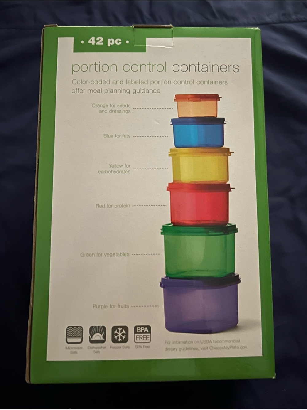 Portion Control Containers - Multicolor Food Storage Set - Picture 2 of 5